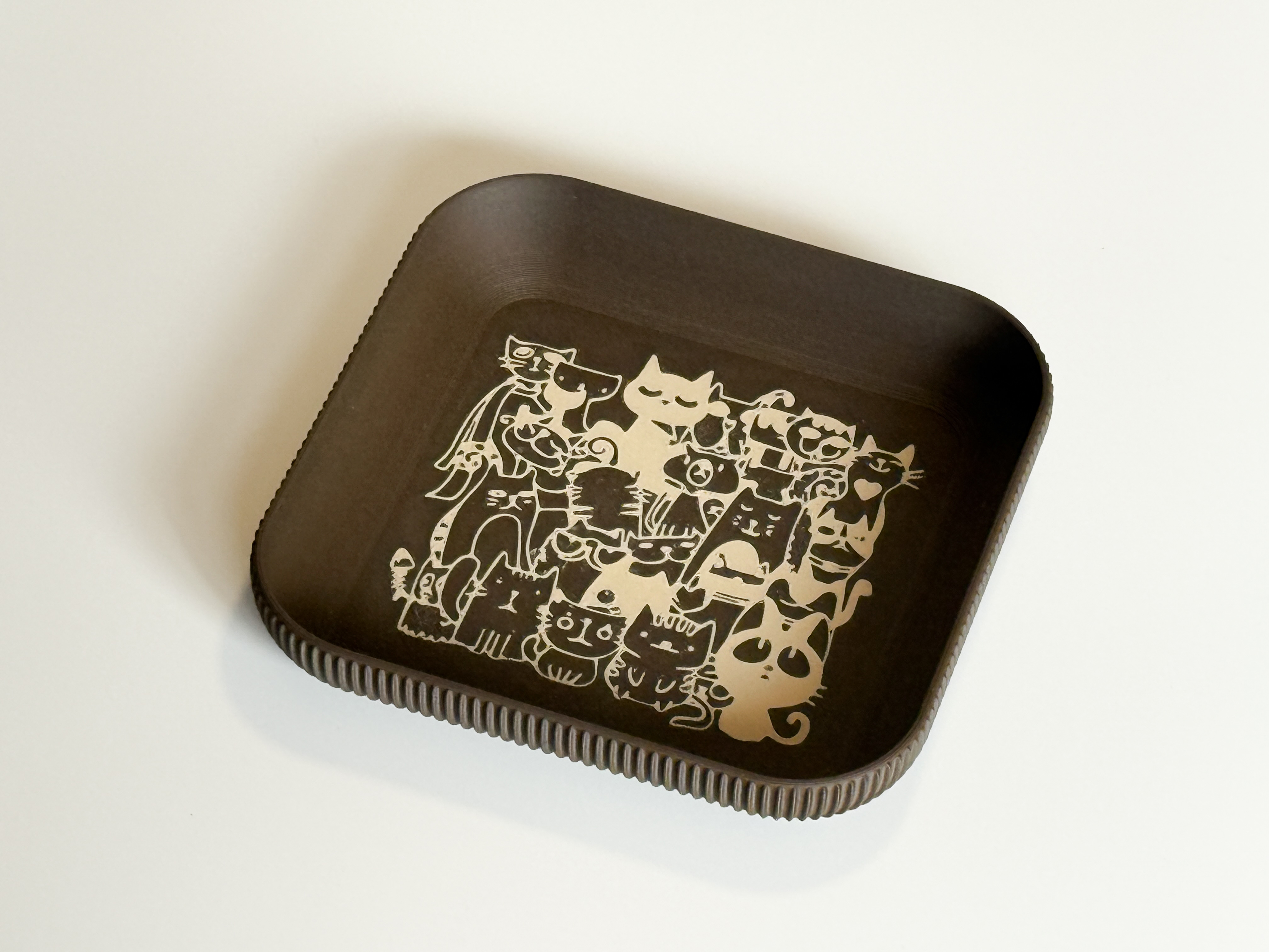 Miniatura 1 do modelo 3D Graphic Catchall Tray|图案置物盘子|Pattrened Plate