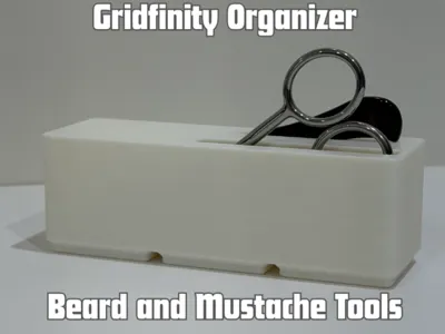 Gridfinity Beard & Mustache Tools Organizer