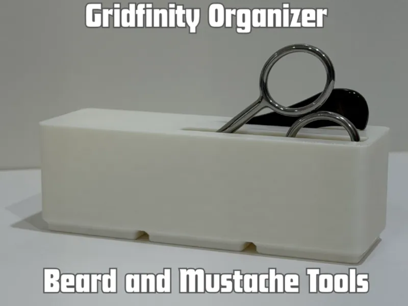 Gridfinity Beard & Mustache Tools Organizer
