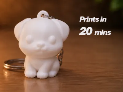 Cute Dog Keychain