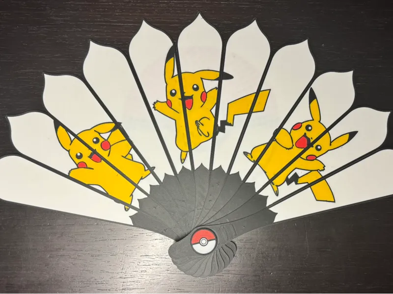 Eventail Pikachu Pokemon
