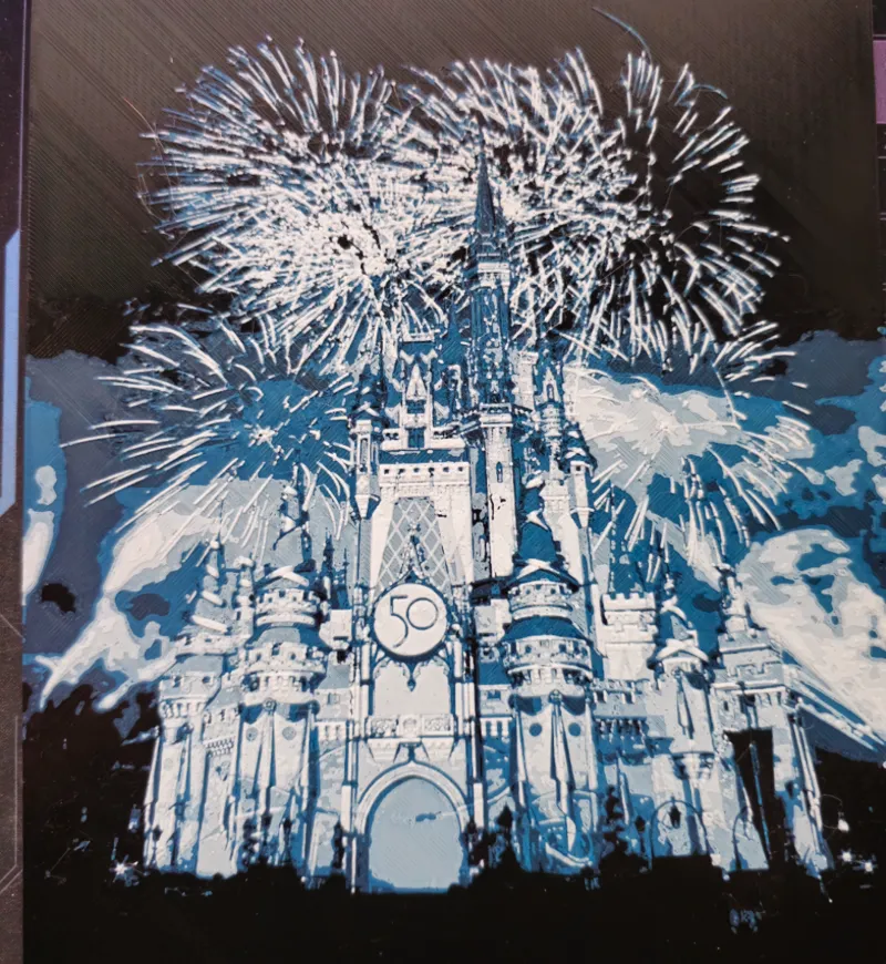 Magic Kingdom Fireworks Color Pop Hue Forge
