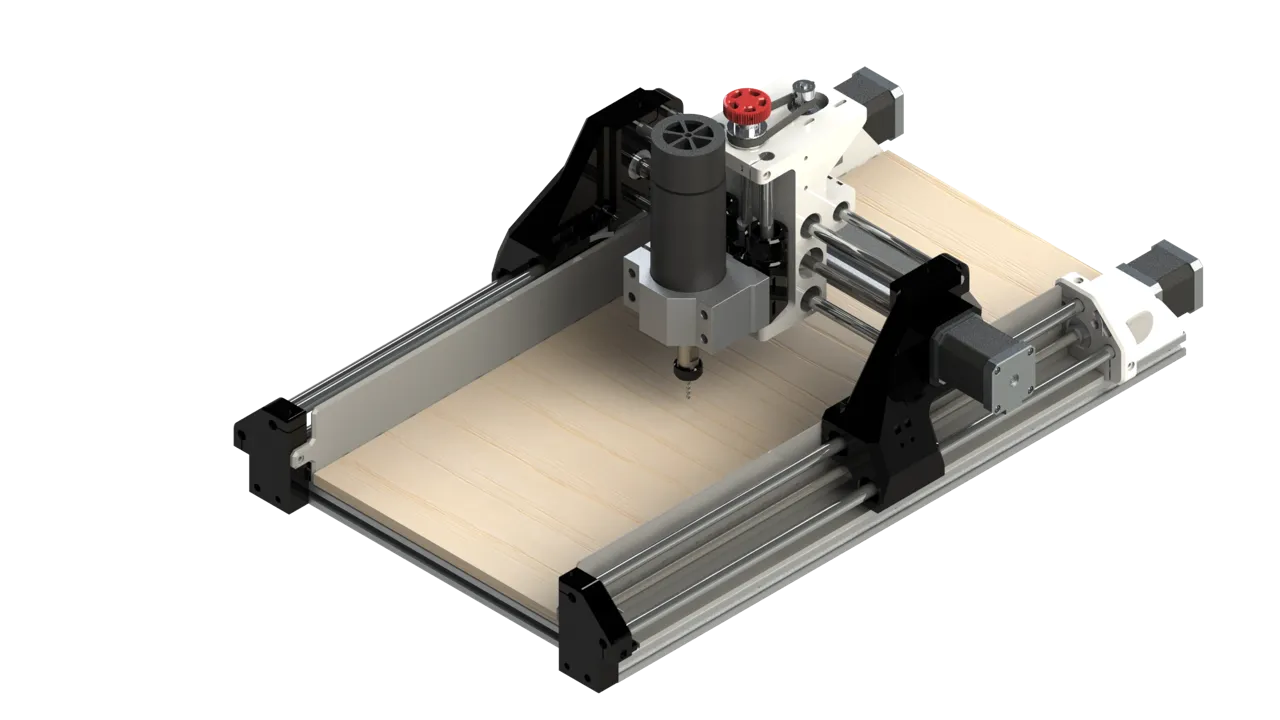 3D Printed DIY CNC view 2