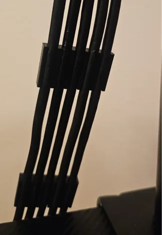 5x Monitor Power and Display Port Cable Clip 6.5mm