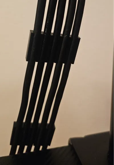 5x Monitor Power and Display Port Cable Clip 6.5mm