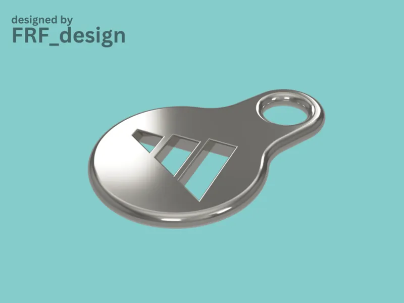 Keychain - Shopping cart coin/token - Adidas logo