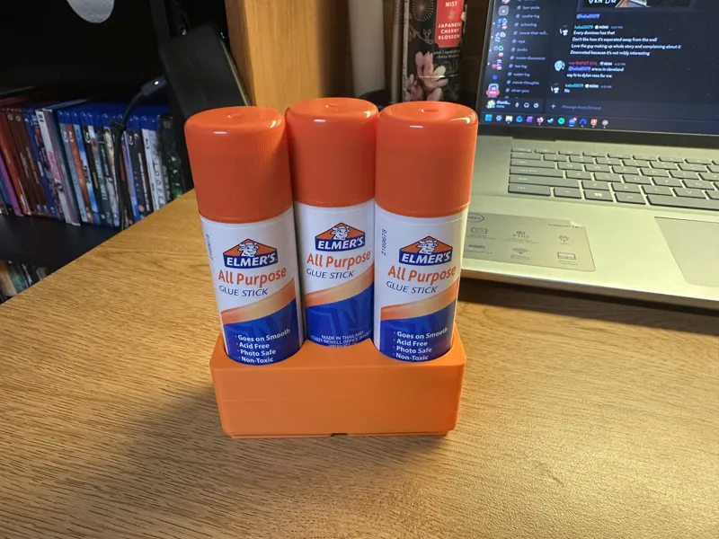 3x Elmers 22g Glue Stick Gridfinity Bin