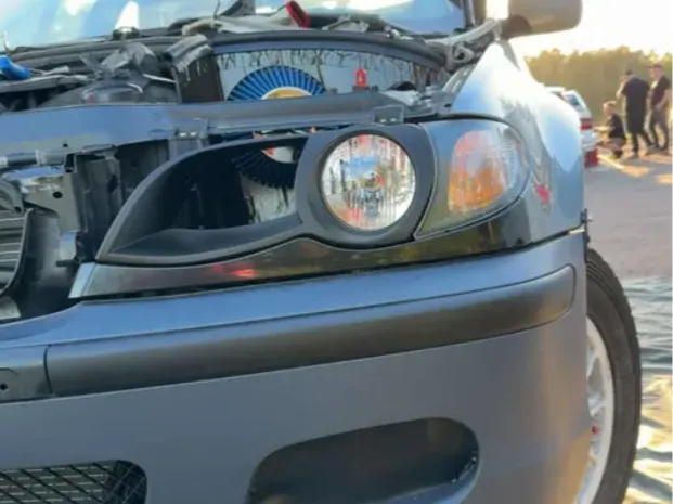 BMW E46 air iintake with headlight 2002-2006