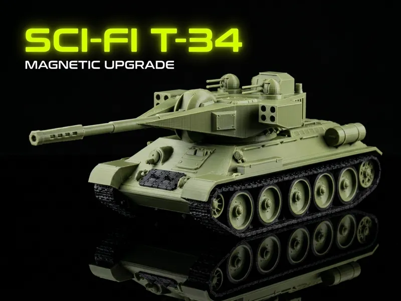 T-34 Evolution: Sci-Fi Railgun & CIWS Mech