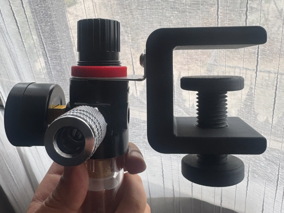 Airbrush Compresor Moisture Filter Regulator Clamp