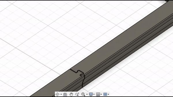 Fully enclosed X1C Top Glass Riser no LED wire Gap