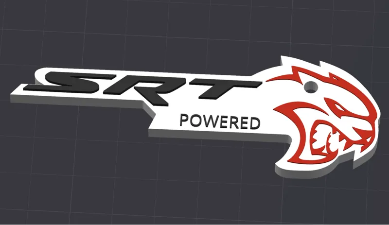 SRT Demon Keychain