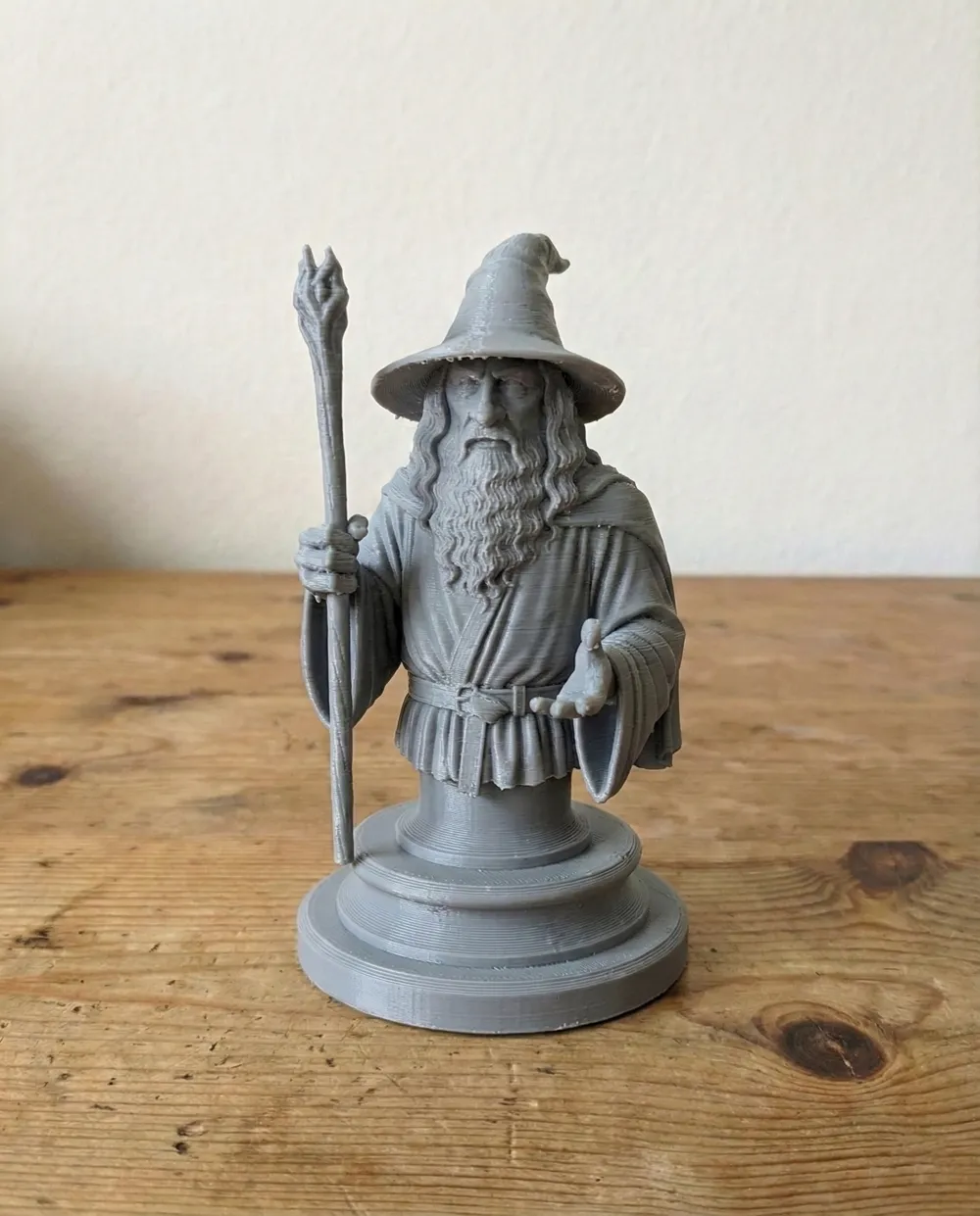 Statuetta decorativa Gandalf, ornamento da collezione, design speciale, regalo