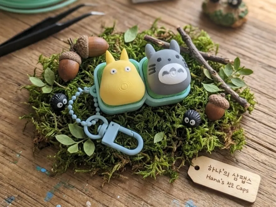 Objeto manipulable: Totoro & Sotoro Clickers.. Referencia del modelo original.