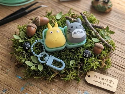 Objeto manipulable: Totoro & Sotoro Clickers. — referencia de MakerWorld