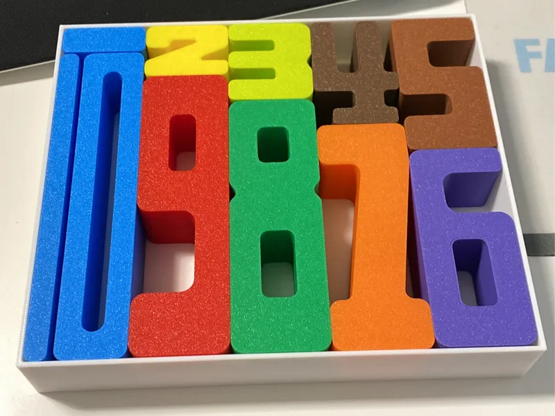 Aufbewahrungsbox für Montessori-Zahlen
