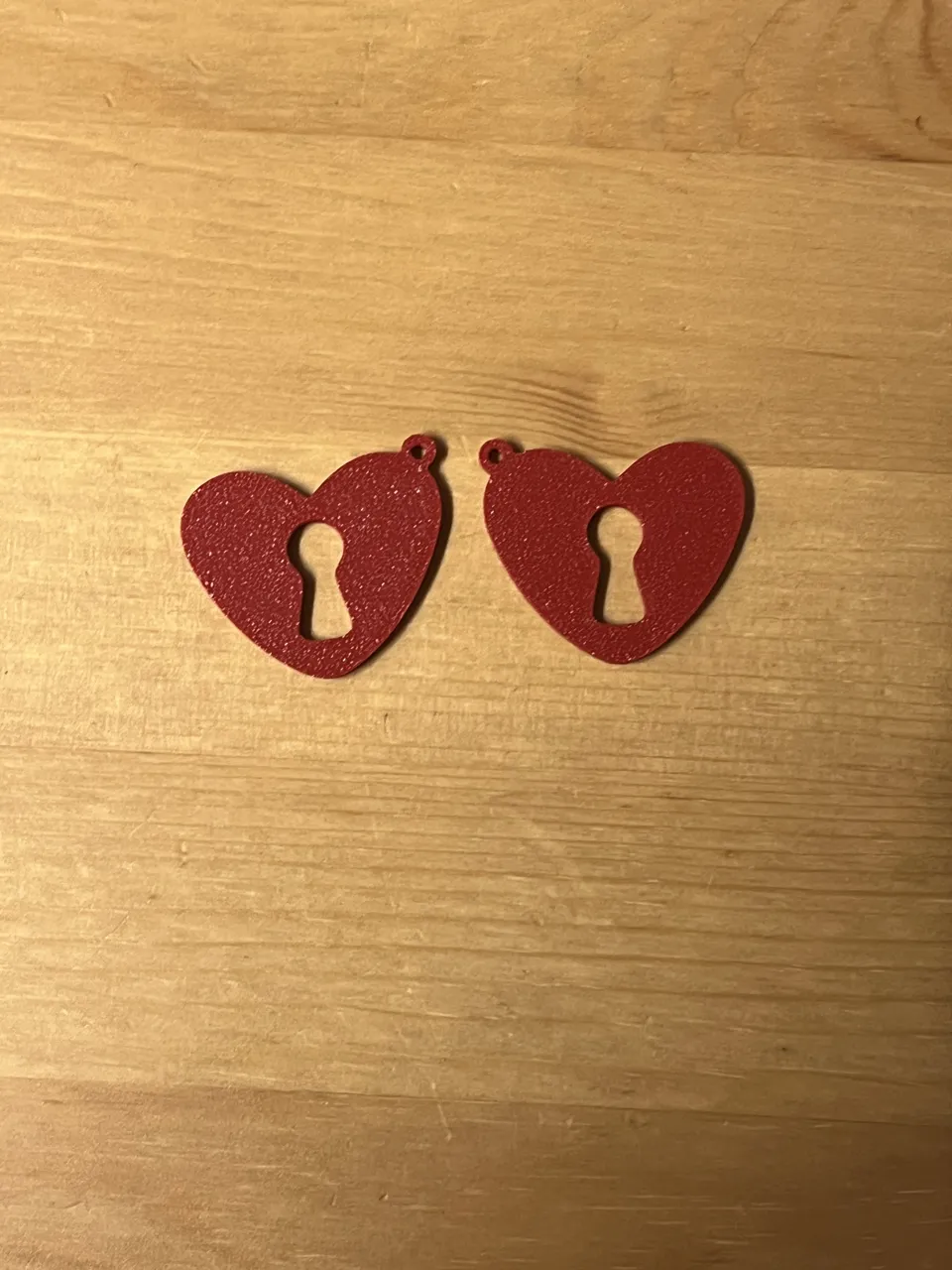 heart earrings view 2