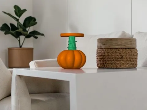 Accesorio de iluminación decorativa: Bath and Body Works Pumpkin Candle Holder — referencia de MakerWorld
