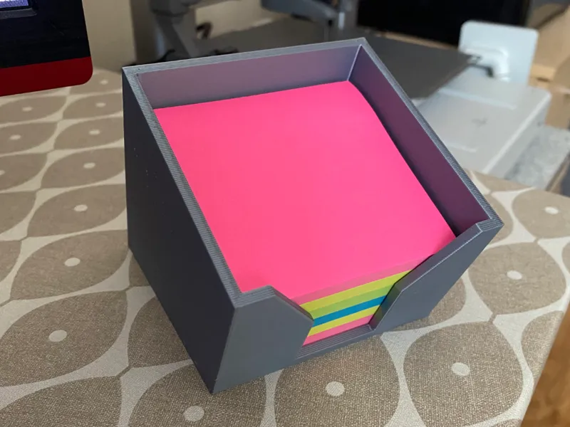 Tilted Post-it holder