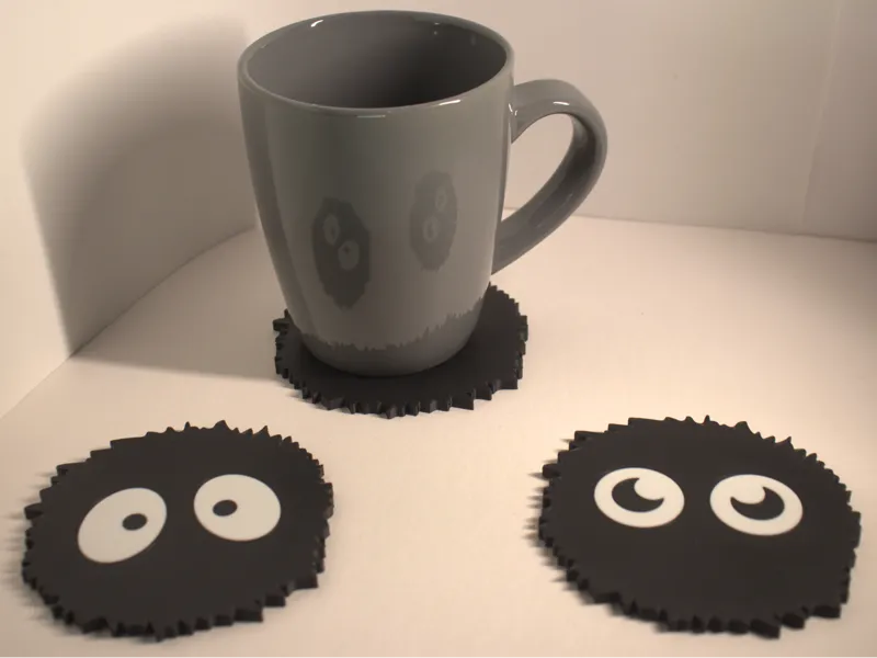 Ghibli Soot Sprite Coasters