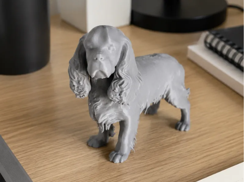 Cavalier King – Statuetta Low-Poly / Realistica