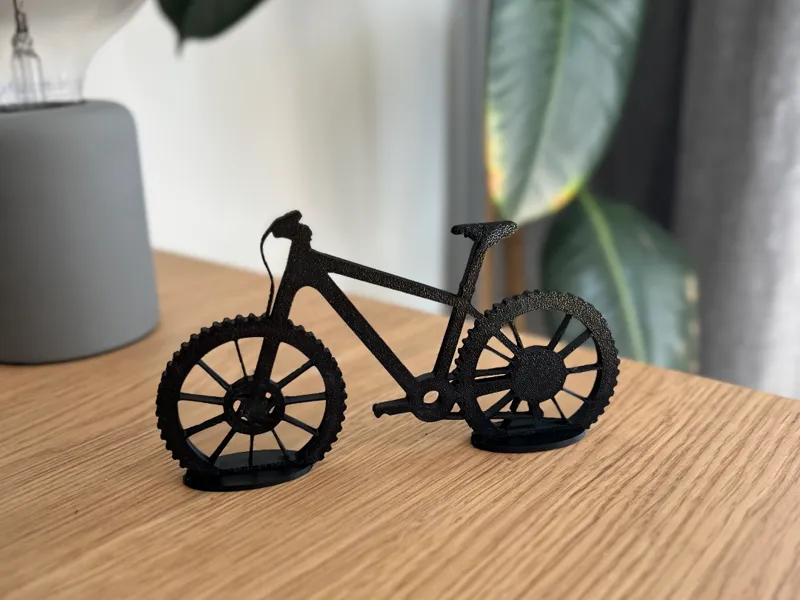 Aufsteller Mountainbike mit Ständer