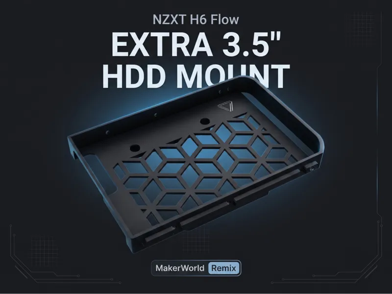 NZXT H6 Flow Extra 3.5" HDD Mount