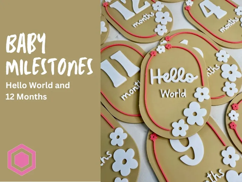 Baby Milestones - Flowers