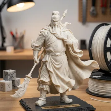 Modelo para impresión 3D: Guan Yu 24 Cm — vista de referencia 4