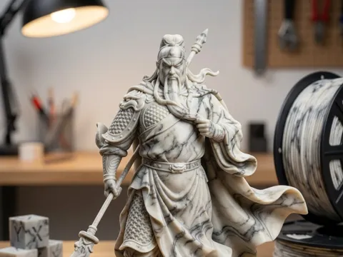 Modelo para impresión 3D: Guan Yu 24 Cm — referencia de MakerWorld
