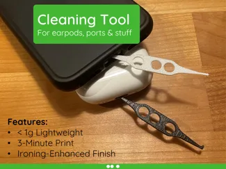 Cleaning Tool - Earbuds & Ports (USB-C, Lightning)
