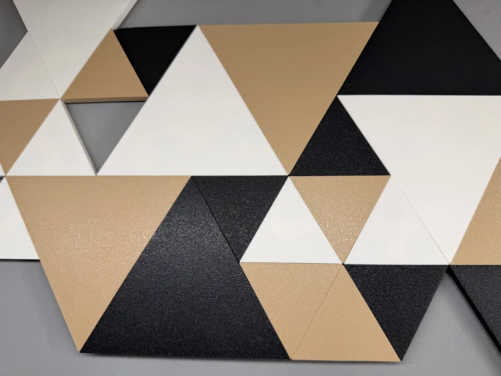 Modular Triangles (Wall Decoration) - Free 3D Print Model - MakerWorld