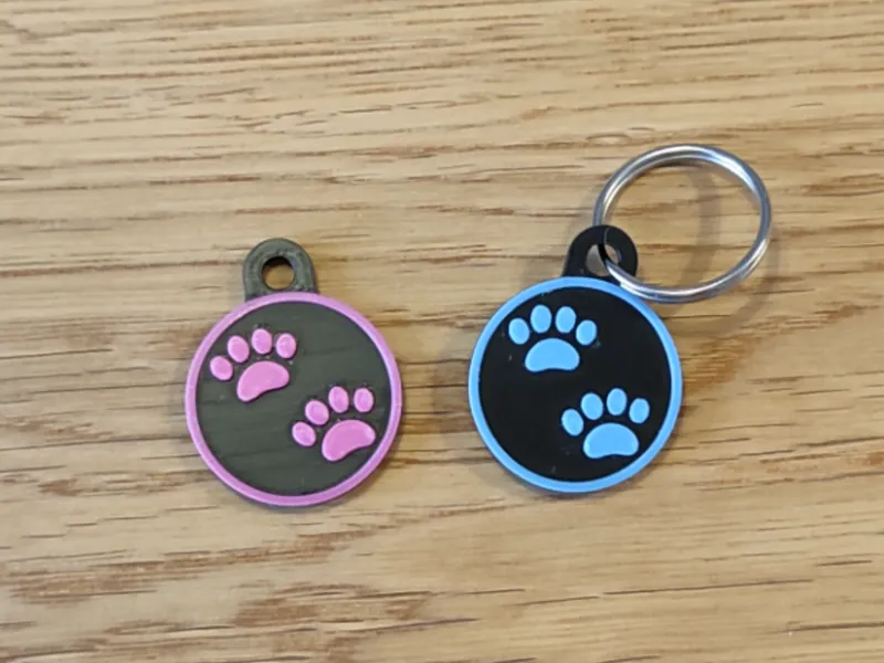 Anhänger Hund -Katze - Pfoten - Schlüsselanhänger