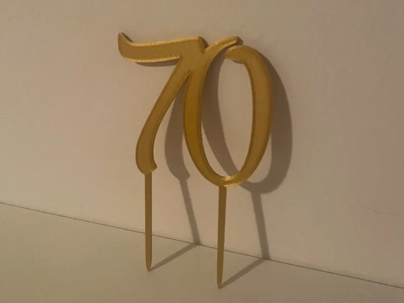Cake topper "70"