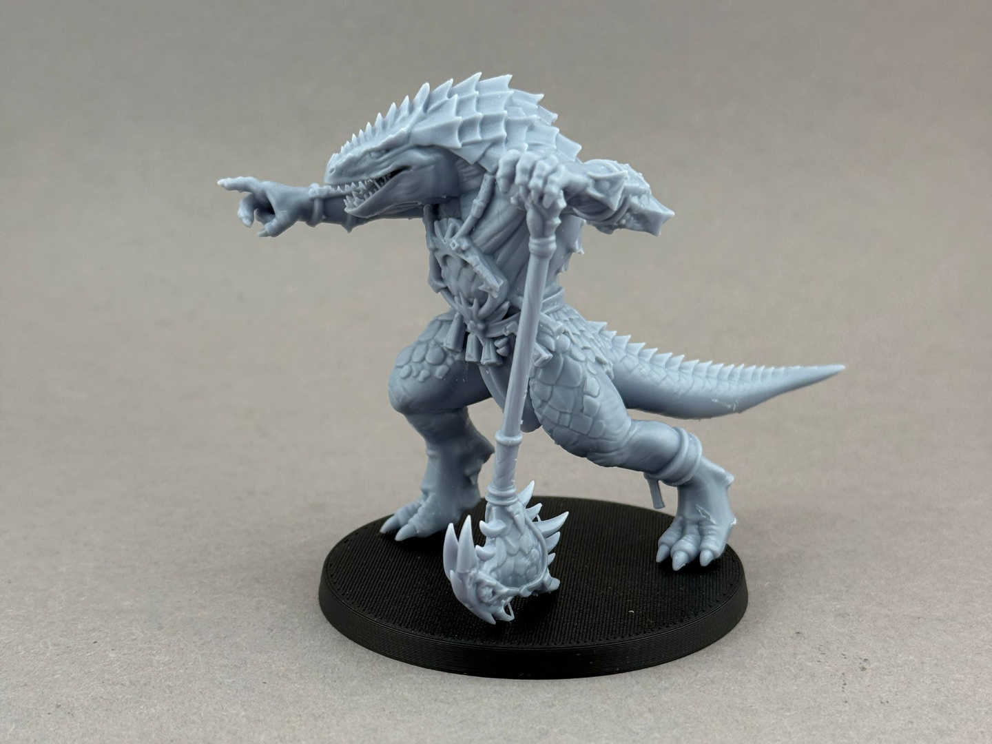 Miniatura 1 do modelo 3D Lizardmen Warlord