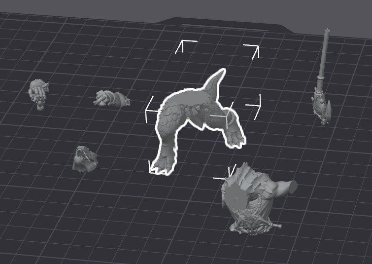 Miniatura 2 do modelo 3D Lizardmen Warlord