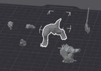 True AOS Size - Splitted to parts for FDM-optimized print