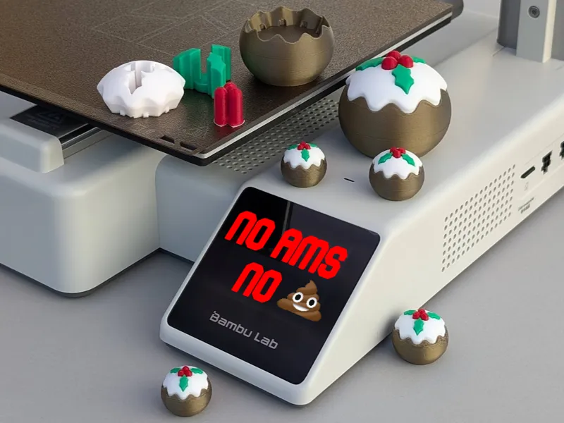 Mini Christmas Puddings (No AMS required)