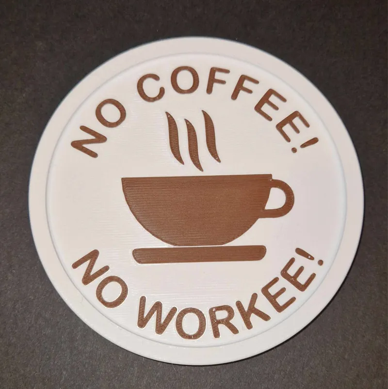 No Coffee Coaster