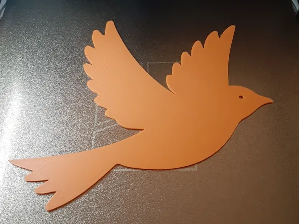 Pochoir silhouette d'oiseau