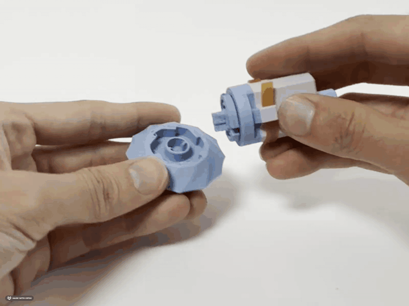 Rubber-Powered Spinning Top