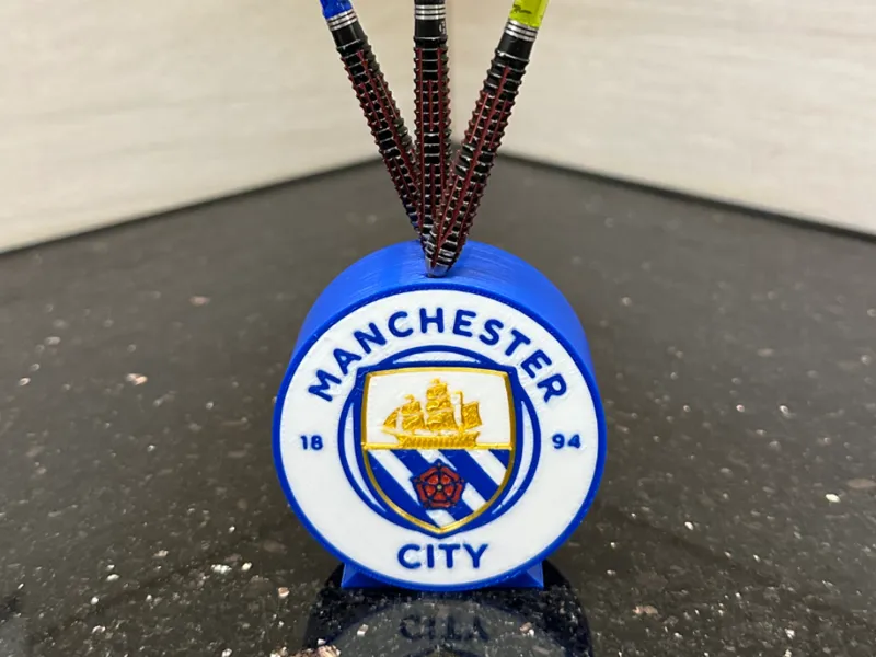 Manchester city dart stand