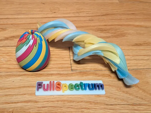 Fidget œuf de Pâques à torsion, bords arrondis confortables