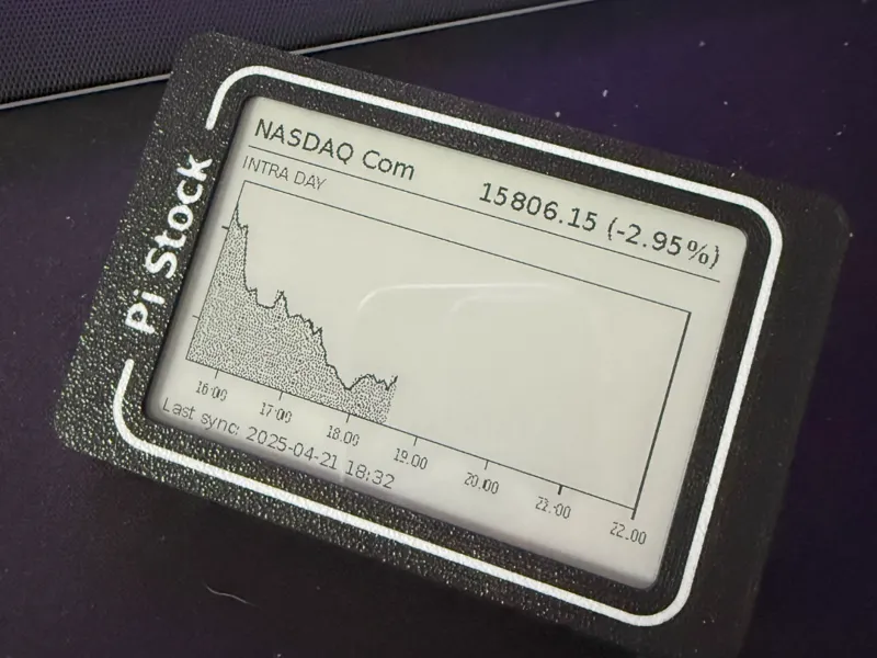 Raspberry pi stock ticker