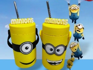 The minions coozie 12 ounce can cooler holder