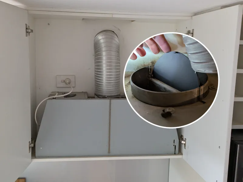 Kitchen Range Hood Draft Cover