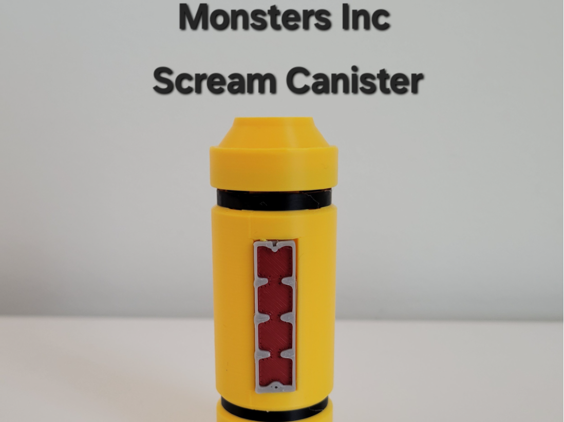 Monsters Inc Scream Canister Clicker Fidget Toy