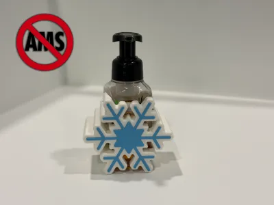Snowflake Soap Holder (B&BW) - No AMS