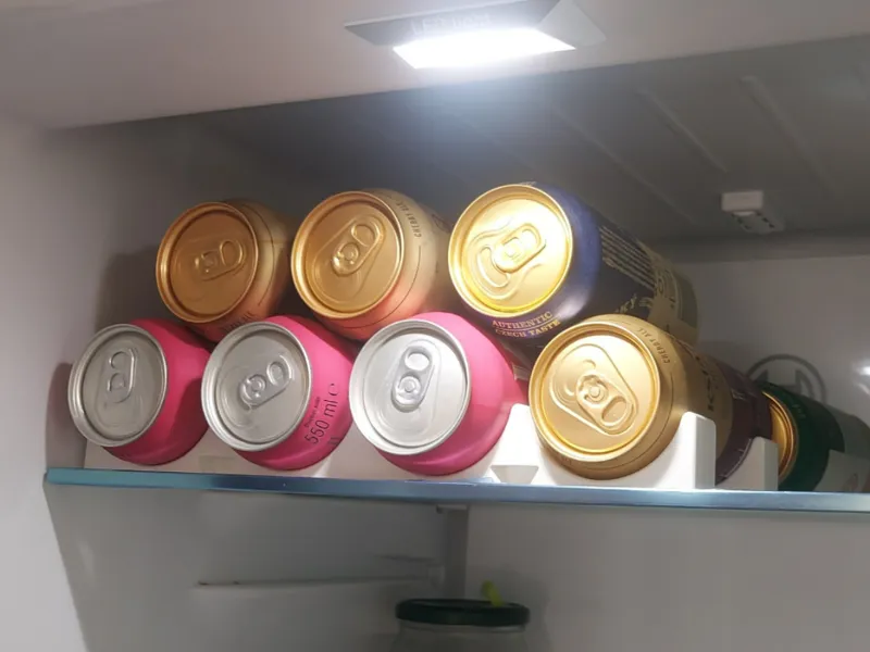 Fridge bottle/can holder