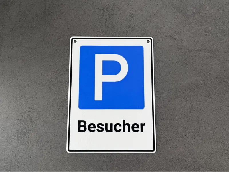 Parkplatzschilld Besucher